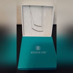 Silver 2 strand necklace